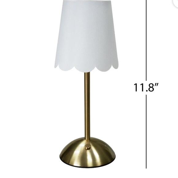 Other - Scalloped LED Touch Lamp three light settings BNWT